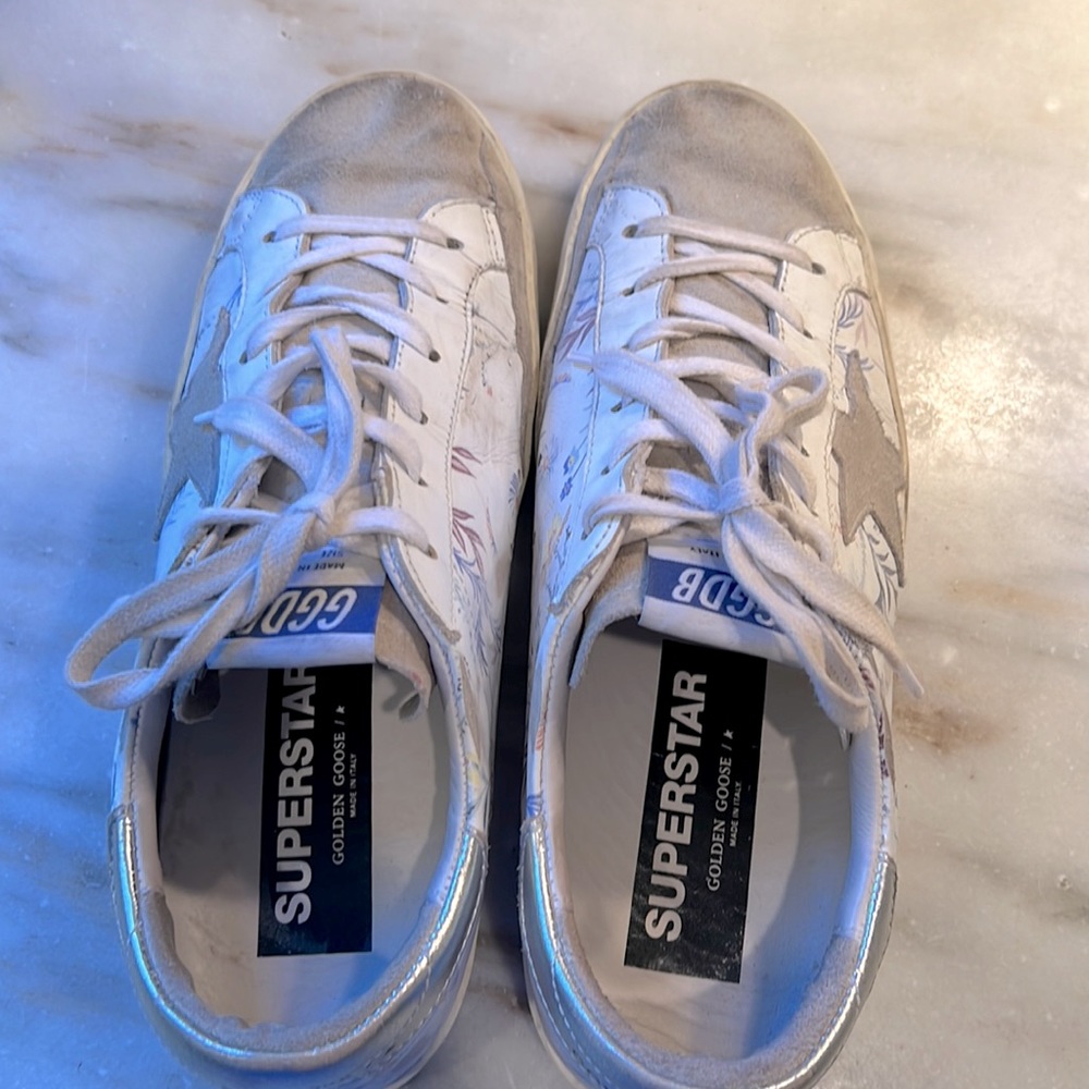Golden Goose Superstar Low Top Floral Size 40